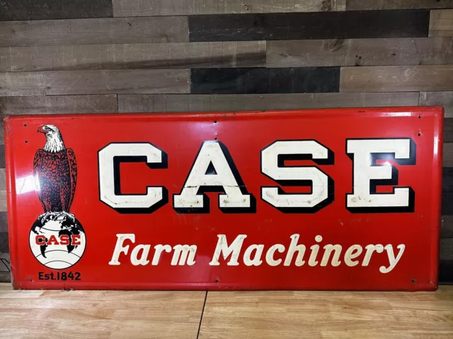 Vintage “Case” Farm Machinery Advertising Sign 1
