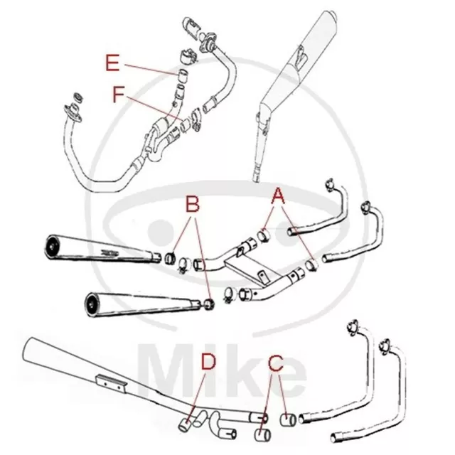 Manchon De Réduction ATHENA Moto Guzzi 850 Griso 2006-2007 S410250012031