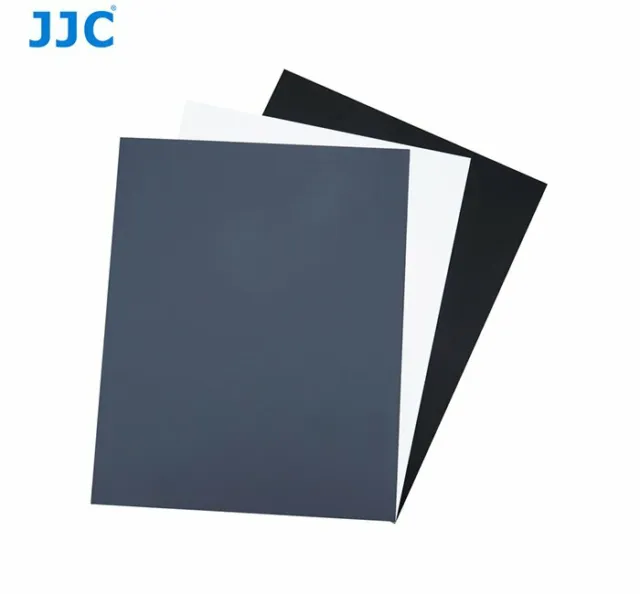 JJC GC-1II 3in1-3 Digital Grey Card Farbtabelle für White Balance-Einstellung