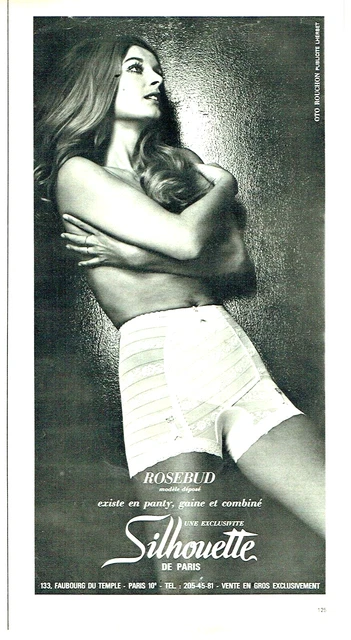 1971 Advertising 0623 Rosebud Sheath Silhouette Underwear