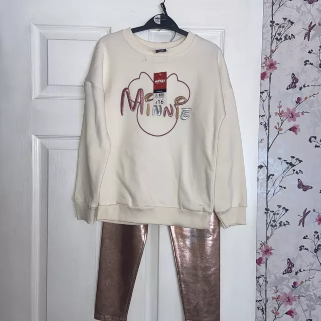 Minnie Mouse Top and Leggings Set BNWT Age 8-9 Years George @ Asda