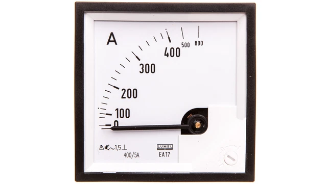 Analog board ammeter 800/400A for transformer 400/5A 72x72mm IP50 C3 K=90 /T2UK