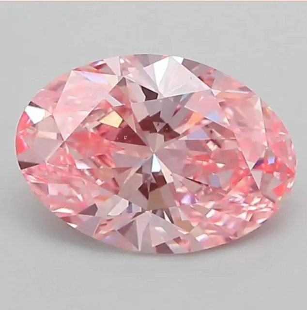 Beau!!! Diamant créé en laboratoire de couleur rose de 4,50 carats...
