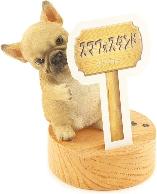 Devalier ca218b Dog Figurine French Bulldog Smartphone Stand Resin Gift Best Pre