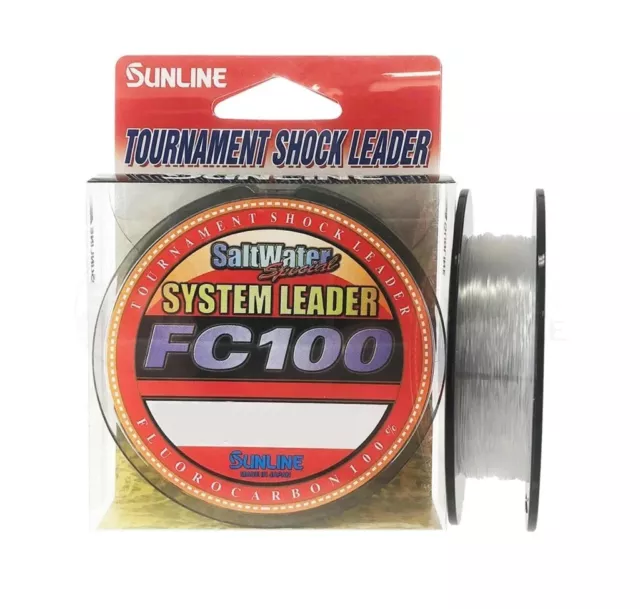 Sunline Fluorocarbon Leader (SYSTEM FC 100) Any Pound Test Multiple options