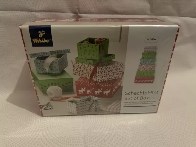 Schachtel Set Geschenk Geschenkbox Weihnachten