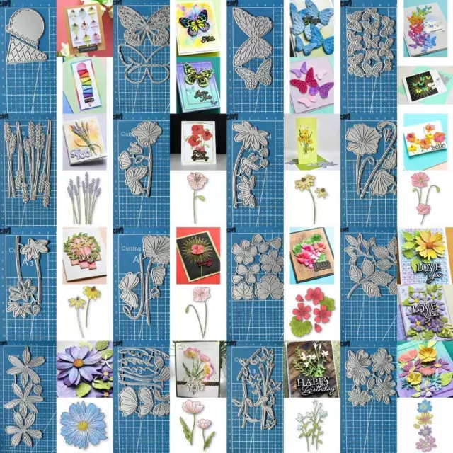 Flower Butterfly Metal Cutting Dies Scrapbooking Embossing Paper Card Stencils