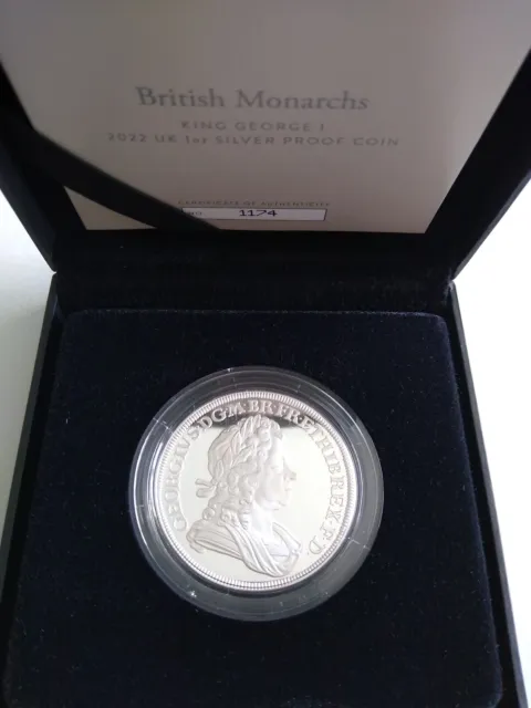 Royal Mint British Monarchs King George I 2022 1oz Silver Proof Coin