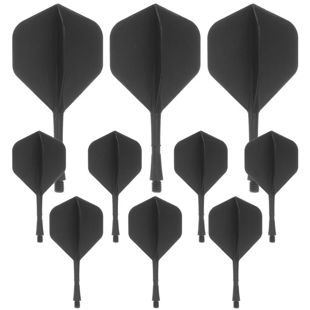 10 Pcs Portable Dart Flights Plastic Integrated Shaft Tail Leaf