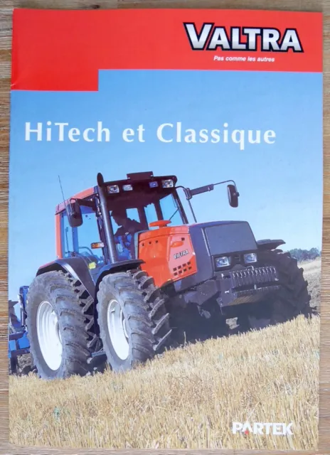 Brochure Prospectus Tracteur Valtra Hitech Et Classique Prospekt