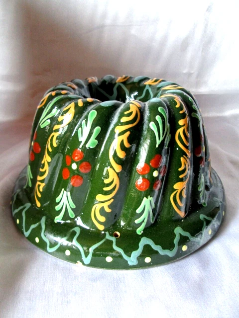 Moule à Kouglof Rouge en terre cuite - kougelhopf 12 cm - Poterie de