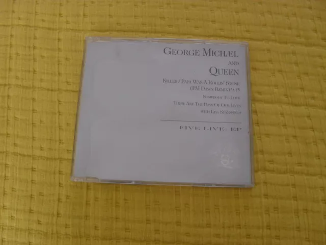 George Michael And Queen- Five Live Ep- 1993- Picture Cd Single- Vg Condition.