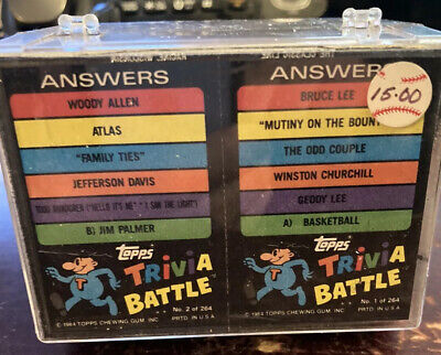 1984 Topps Trivia Battle Complete Master Set 264 Cards