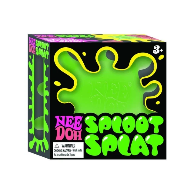 Green Splat Nv Riddle GREEN-SCHYLLING NEEDOH SPLOOT Splat Sensory Stress Fidget Toy NWT £20. ...