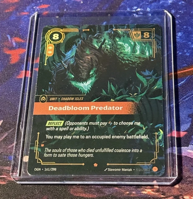 RIFTBOUND LEAGUE OF Legends Origins Epic Foil Deadbloom Predator 161/ ...