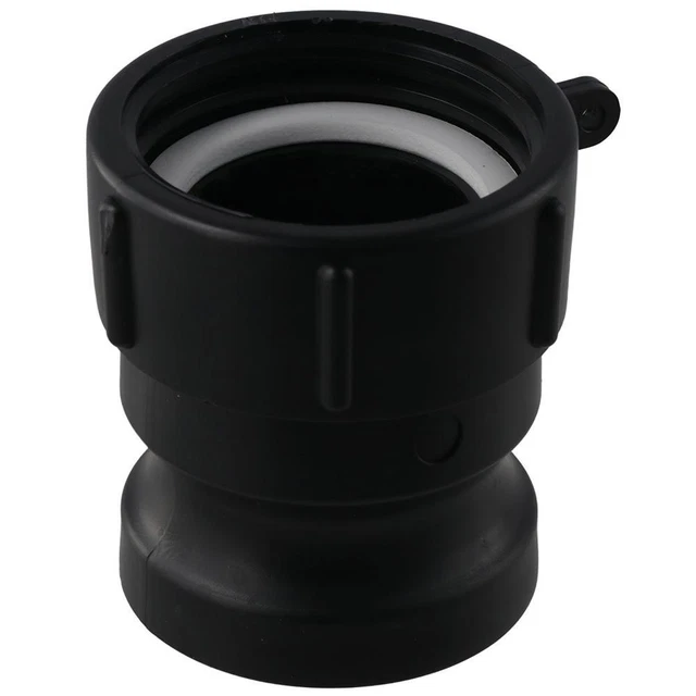 2 pollici connettori tubo cam & groove nero connettore serbatoio acqua tubi