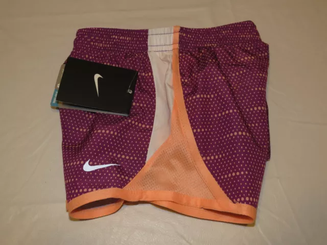 Nike Dri Fit Stay Cool girls running shorts fitness 6X 362778-p76 bold berry*^ 2