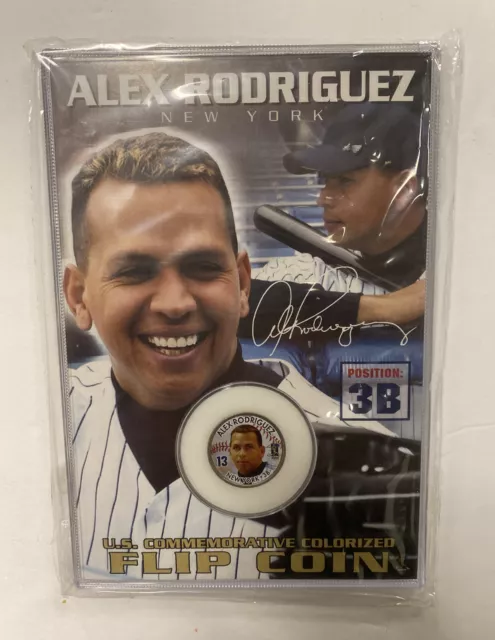 Derek Jeter & Alex Rodriguez Commemorative Flip Coin New York Yankees Baseball