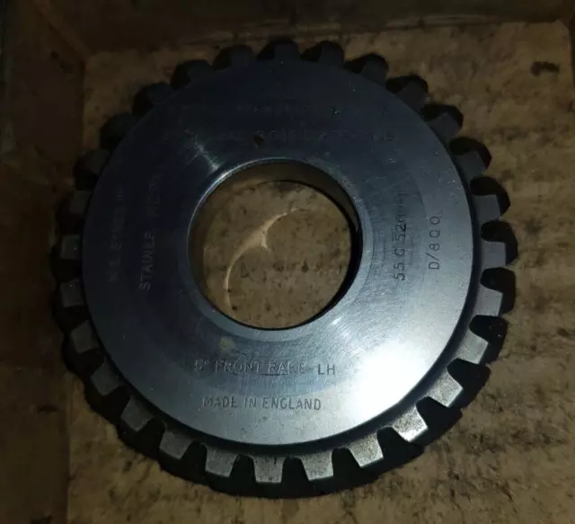 Gear skiving shaper cutter 28T 8CDP 9.2376 NDP 17° 29'43" NPA 30°HA LEAD 19.045"