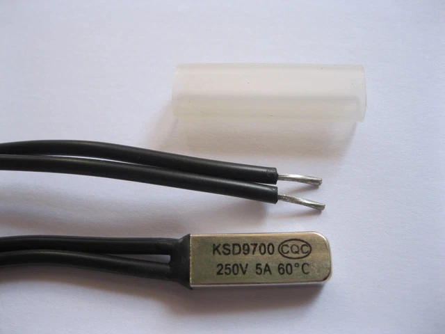 2 Pezzi KSD9700 Termostato Di Protezione Termica NC 250V 5A: Interruttore Termico Normalmente Chiuso Da 40°C A 150°C Per Controllo Temperatura