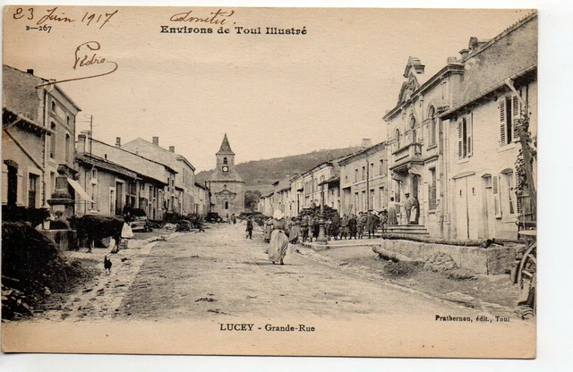 LUCEY - Meurthe et Moselle - CPA 54 - la grande rue -