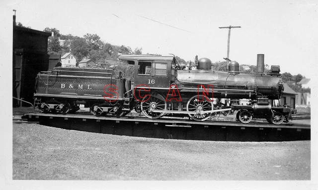 3B609 RP 1930s BELFAST & MOOSEHEAD LAKE RAILROAD 440 LOCO #16