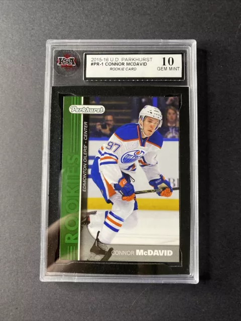 2015-16 Upper Deck Parkhurst Rookies Connor Mcdavid Rookie Oilers #Pr-1 Ksa 10