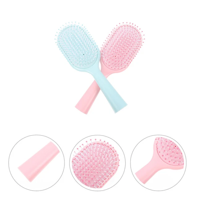 2 Pcs Airbag Comb Hair Detangler Brush Plastic Cushion Cute