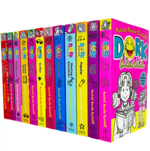 Dork Diaries Serie (Vol. 1-12) Sammlung 12 Bücher Set - Alter 9-14 - Taschenbuch