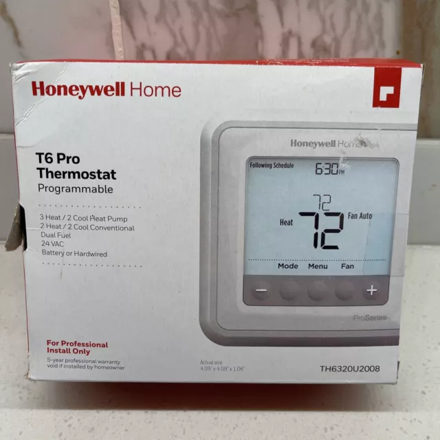 Brand new unopened Honeywell t6 pro programmable thermostat TH6320U2008