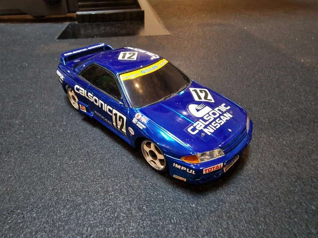 RARE KYOSHO MINI-Z Racer Body calsonic SKYLINE GT-R R32 LIMITED Chrome ...