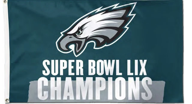 2024 2025 NFL Super Bowl LIX Champions Philadelphia Eagles 3x5 Flag $76 ...