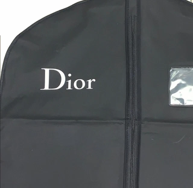 DIOR BLACK GARMENT/DRESS STORAGE TRAVEL DUST BAG 39" x 24"