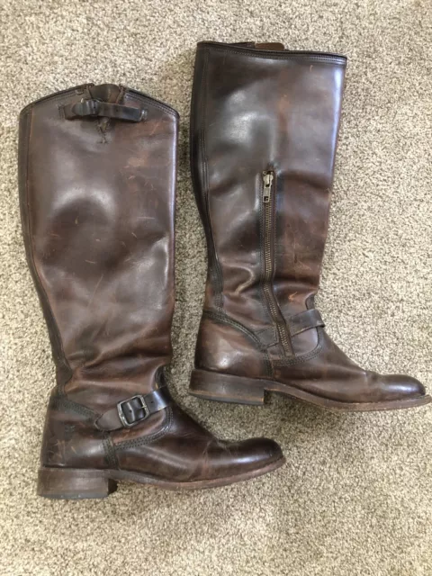 Frye Jet Engineer Tall Women’s Brown Boots 150th Anniversary Size 7.5