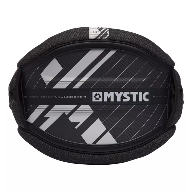 Mystic Majestic X Waist Harness 2022 - Black/White - No Spreader Bar XS