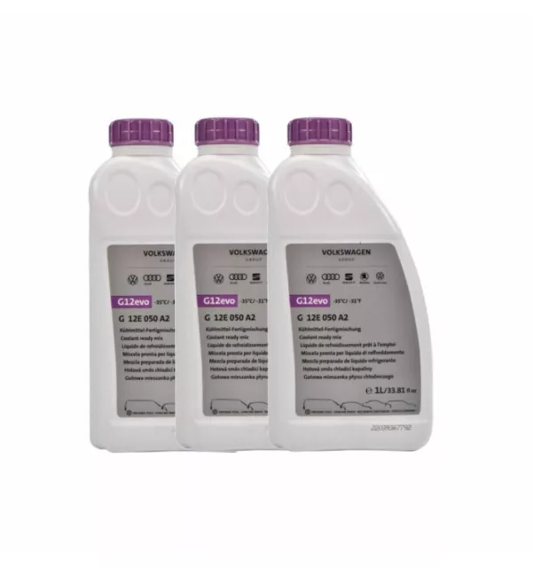 3 Litri Di Liquido Antigelo G12 Evo Originale Vw Audi Seat Skoda