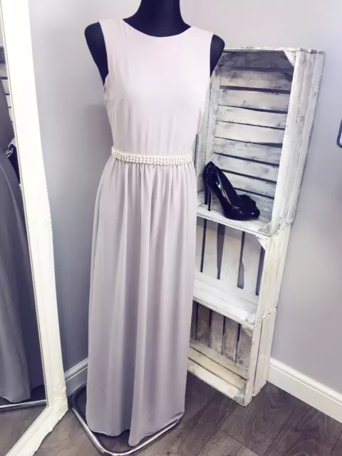 TFNC Petite Wedding Embellished Drape Back Maxi Dress RRP £80 (AS-8/13)