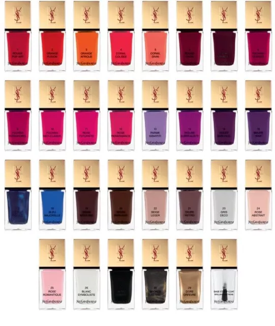 YSL Yves Saint Laurent La Laque Couture Nail Polish (Select Color) Full Size