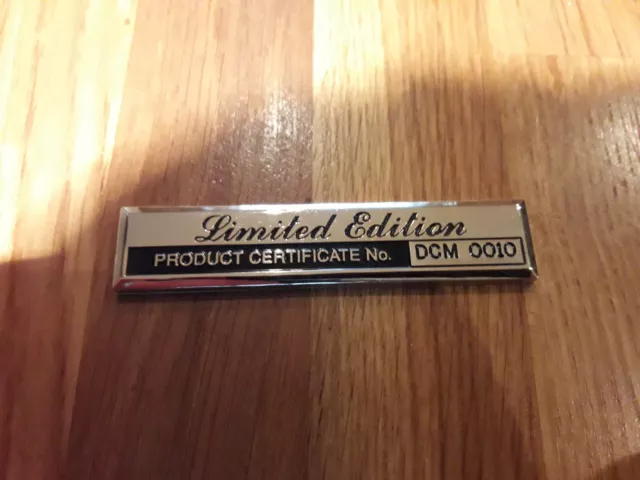 Technics SL 1210 / 1200 GLD LTD Gold Plated LTD Edition Badge (Reproduction)