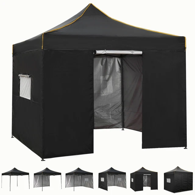 Pavillon 3x3m Gartenpavillon Wasserdicht Partyzelt Gartenzelt Popup Faltpavillon
