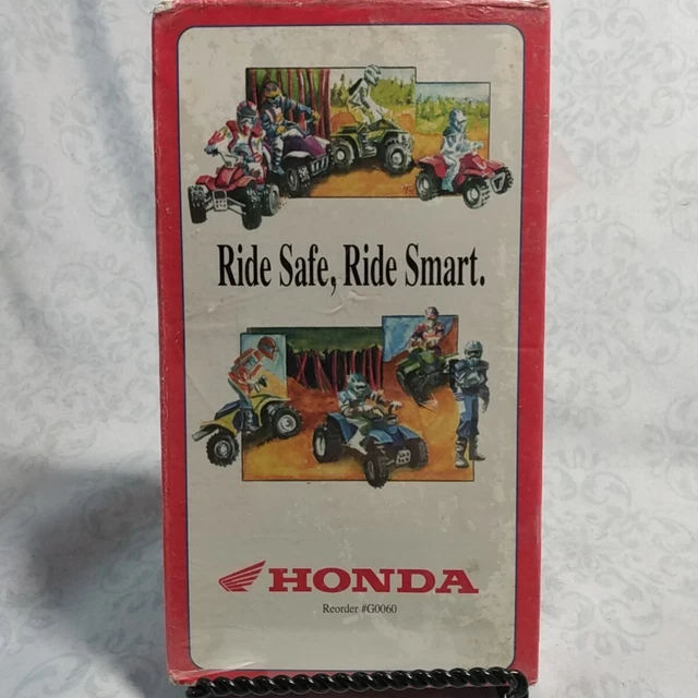 Ride Safe Ride Smart HONDA RIDE SAFE Smart ATV Four Wheeler Rider Safety Training VHS Video ...