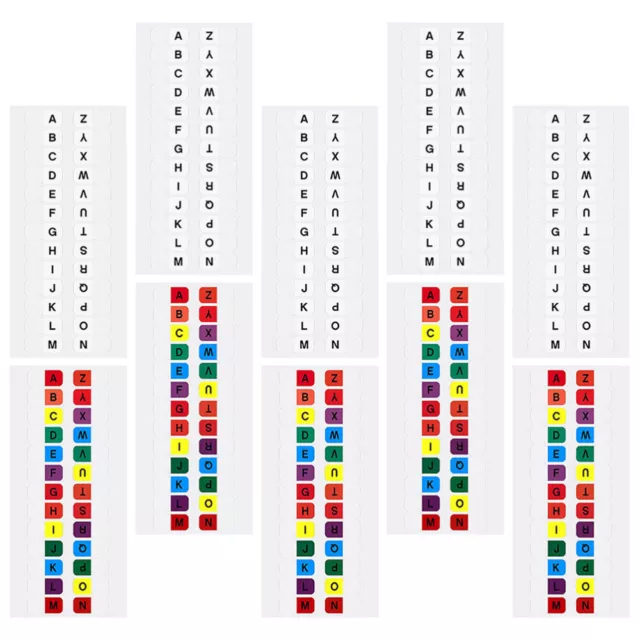 40 Sheets Das Haustier Alphabet-Index-Aufkleber Student Klebeetiketten