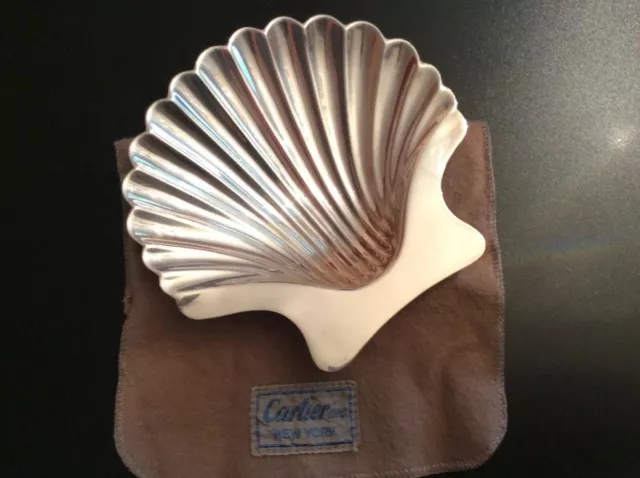 Cartier Sterling Silver Shell Dish