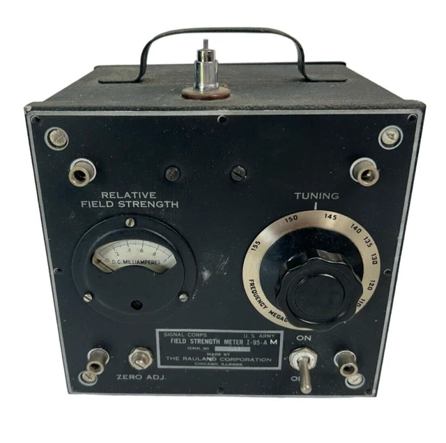 Meter Vt Rms Army VINTAGE MILITARY A.M field strength meter £90.00 - PicClick UK