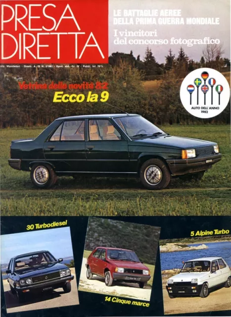 PRESA DIRETTA # Anno IX N° 3 / 1981 # Mondadori - Rivista di automobilismo