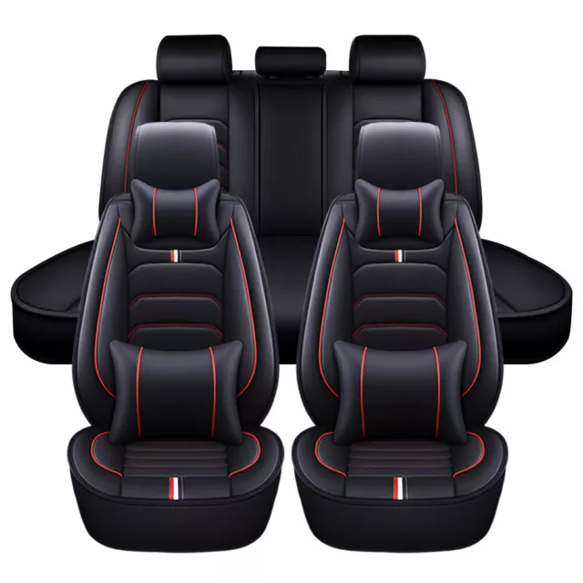 Leather Car Seat Cover Non-Slip Vehicle Cushion Cover for Auto SUV Pick-up Truck