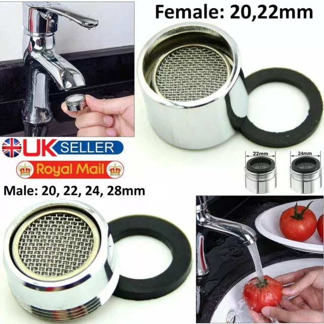 Tap Aerator Faucet Water Saving Kitchen Male Female Nozzle End Diffuser Filter