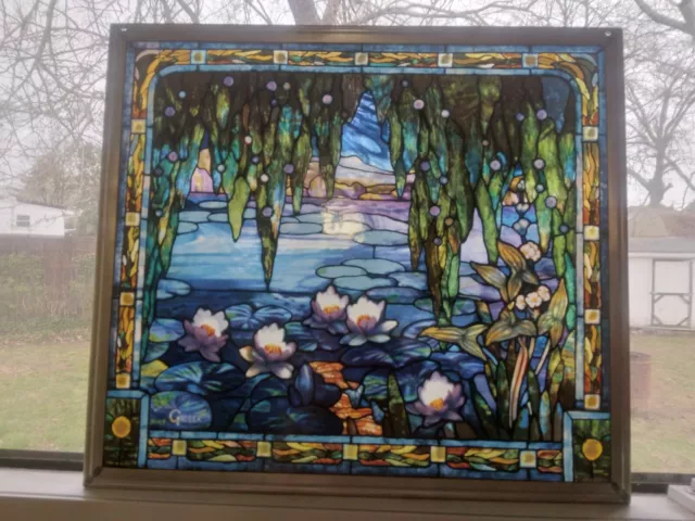 Glassmasters Replica of "Lily Pond"  by Jaques Gruber in Nancy, France 1912