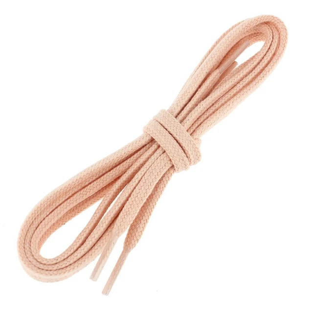 Les Lacets Français. Lacets plats et fins. 5MM, Coton. Orange saumon.  -
