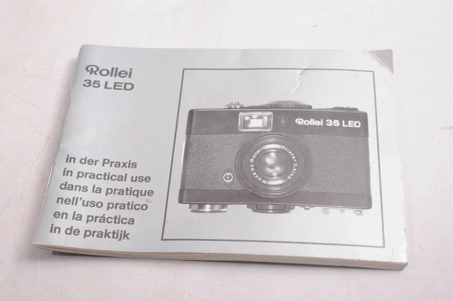 Manuale utente originale, multilingue per Rollei 35 LED in buone condizioni